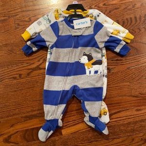 CARTERS - NWT 2 piece onesie set